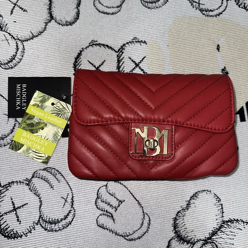 Badgley Mischka Quilted Black Crossbody With Phone Purse - photo 3