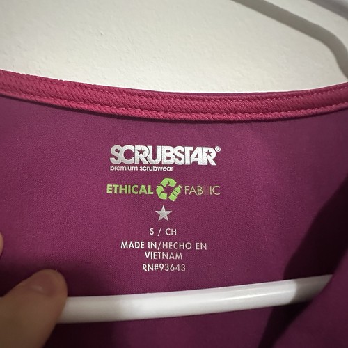 Scrub Star Fuchsia Pink Scrub Set Size S Top & Pant - photo 4