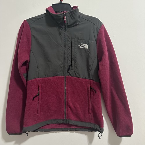 THE NORTH FACE Womens Denali Nylon Jacket Purple Grey Fleece Ful - photo 2