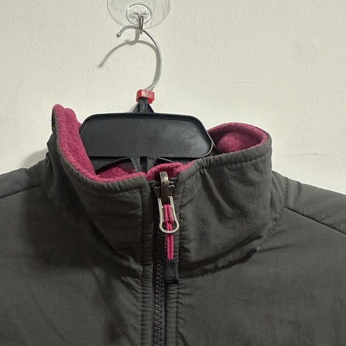 THE NORTH FACE Womens Denali Nylon Jacket Purple Grey Fleece Ful - photo 4