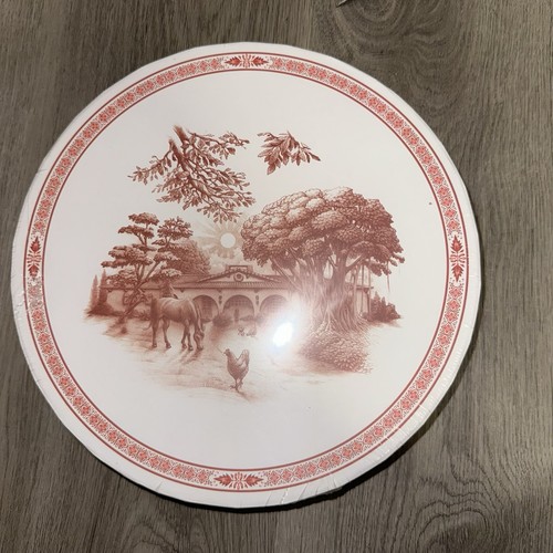 BLUE STALLION FARM Luxurious Salad Plates Set of 4 Orange - photo 2