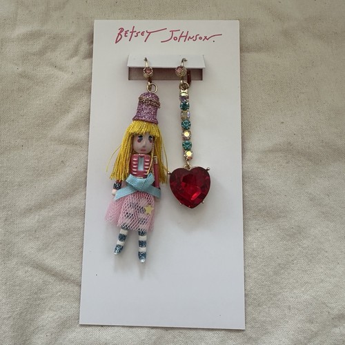 Betsey Johnson Nutcracker Girl Dangle Earrings - Christmas NEW - photo 4