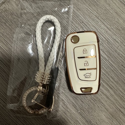 NIP Car Key Holder & Rhinestone Key Chain Set