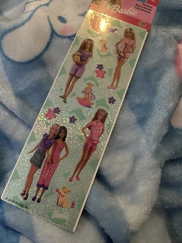 Sealed Vintage 2000 Sandylion Barbie Pet Dog Hologram Sticker Sh - photo 2
