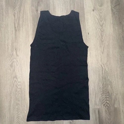 PUMA Mens Rib Tank Top White Logo Black Size M - photo 4