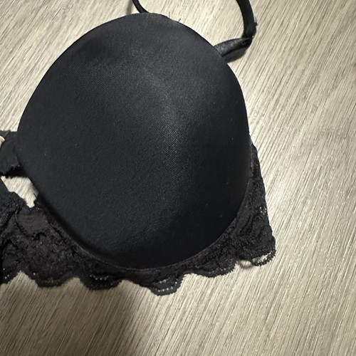PINK Black Lace Push Up Bra Size 36C - photo 4