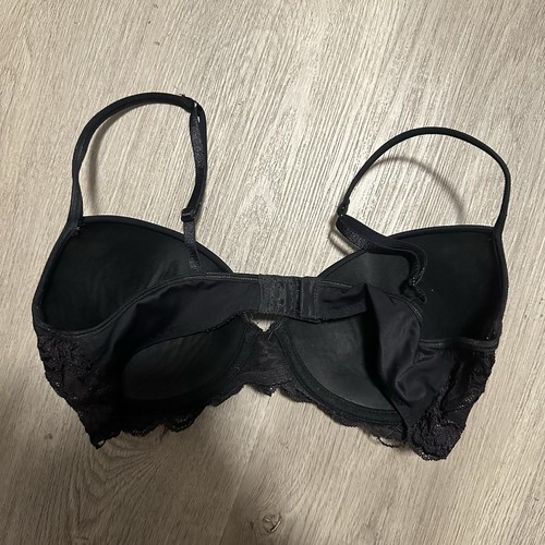 PINK Black Lace Push Up Bra Size 36C - photo 5