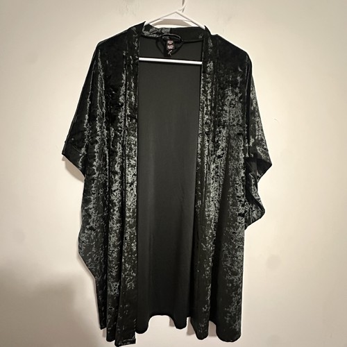 Victoria Secret Crushed Velvet Kimono M/L Black - photo 3
