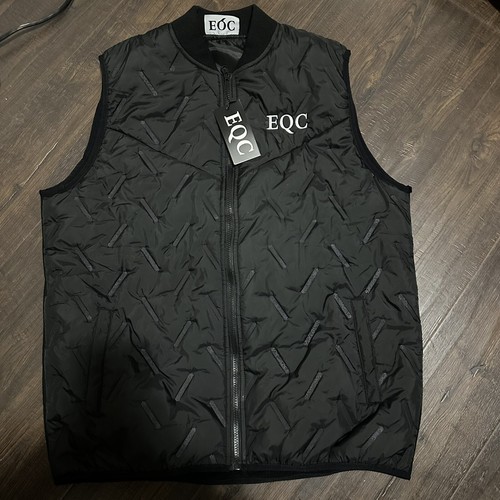 NWT EQC Logo Men's XL Black Insulated Vest