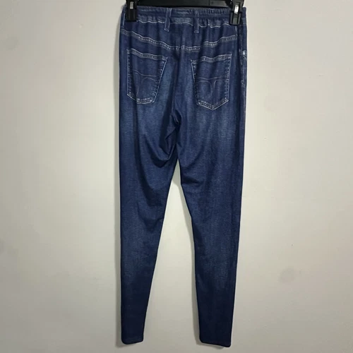 Dark Blue Jean Style Pattern Printed Leggings Womens Size S - photo 2