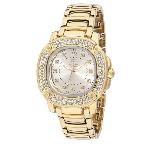 Montres Prestige X Invicta Women's Watch 35mm Yellow Gold Crysta