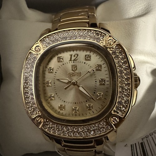 Montres Prestige X Invicta Women's Watch 35mm Yellow Gold Crysta - photo 5