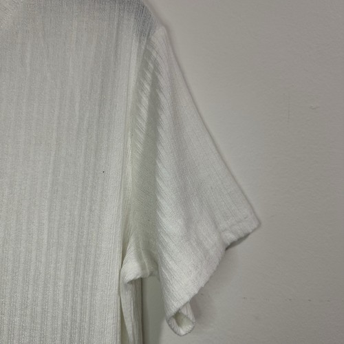NWT COOFANDY Men's Ribbed White Super Stretchy Top T-Shirt Size - photo 5