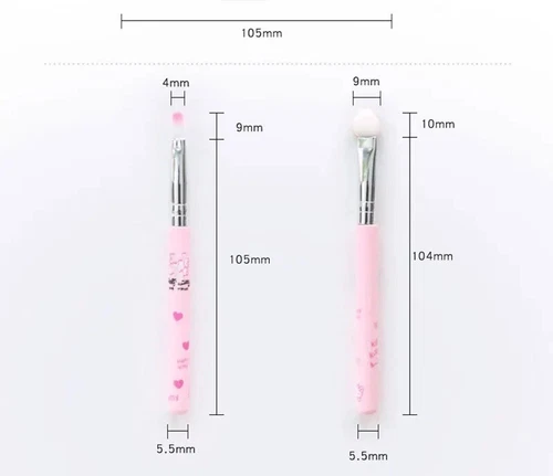 Hello Kitty 7 Pc Makeup Brush Set Pink New Sanrio - photo 3