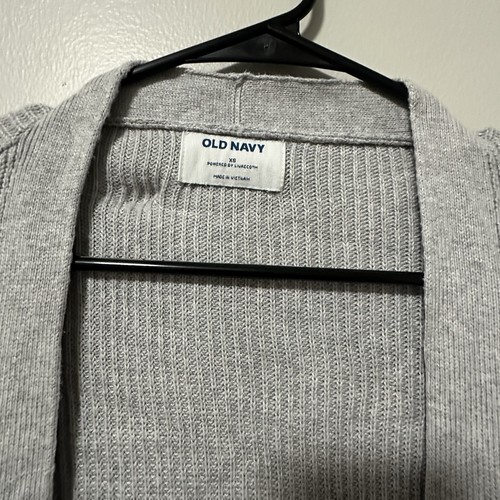 OLD NAVY Womens Gray Longline Open-Front Sweater Cardigan Size X - photo 2
