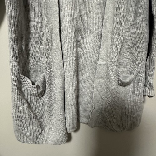 OLD NAVY Womens Gray Longline Open-Front Sweater Cardigan Size X - photo 3