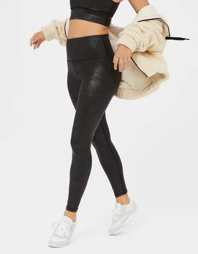 AERIE OFFLINE The Hugger High Waisted Crackle Legging S