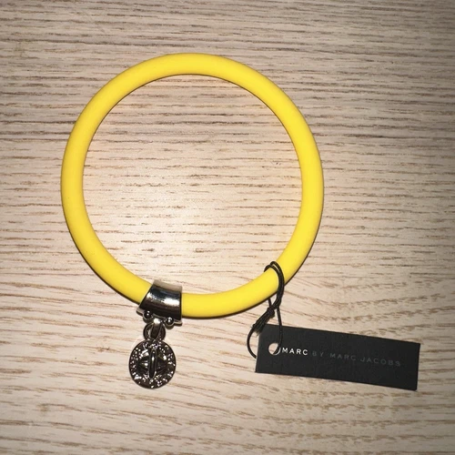 Marc By Marc Jacobs Safety Yellow Rubber Bracelet NWT