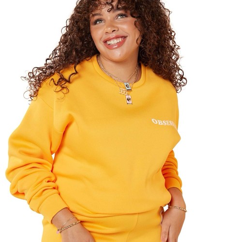 Obsessed Orange Sweatshirt Crewneck Size M