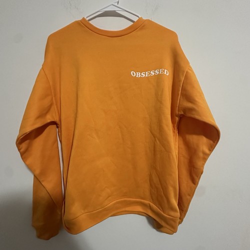 Obsessed Orange Sweatshirt Crewneck Size M - photo 3