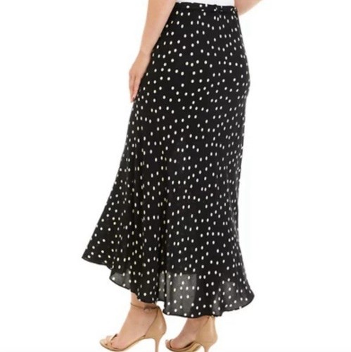 PHILOSOPHY NWOT Elegant Black Polka Dot Pleated Midi Modest Alin