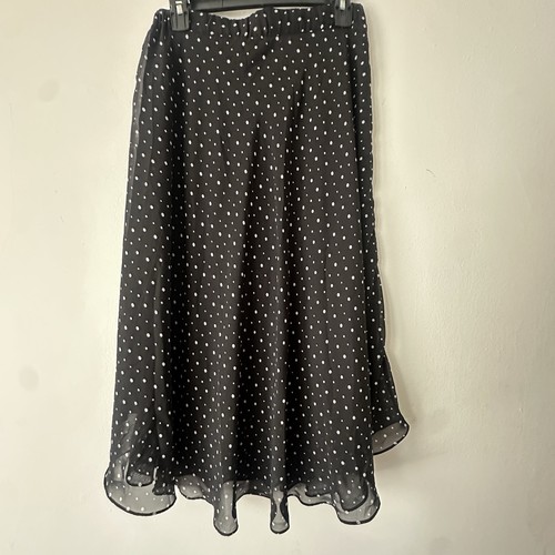 PHILOSOPHY NWOT Elegant Black Polka Dot Pleated Midi Modest Alin - photo 3