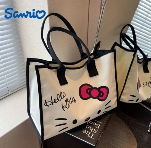 Hello Kitty Tote Bag - Cute Canvas Shoulder Bag - photo 2