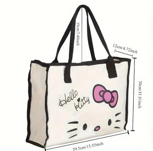 Hello Kitty Tote Bag - Cute Canvas Shoulder Bag - photo 5
