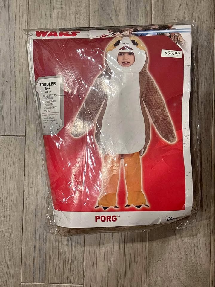 Star Wars Porg Costume - Toddler Size 3-4