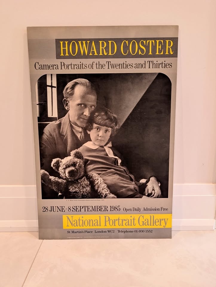 Howard Coster 1985 Poster - A.A. Milne & Christopher Robin