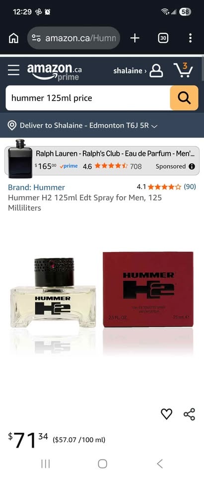 H2 men's cologne 125 ml - photo 3