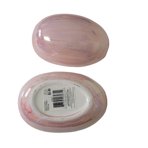 Vintage Wal-Mart Ceramic Egg Container Pearl Trinket Box Retired - photo 5