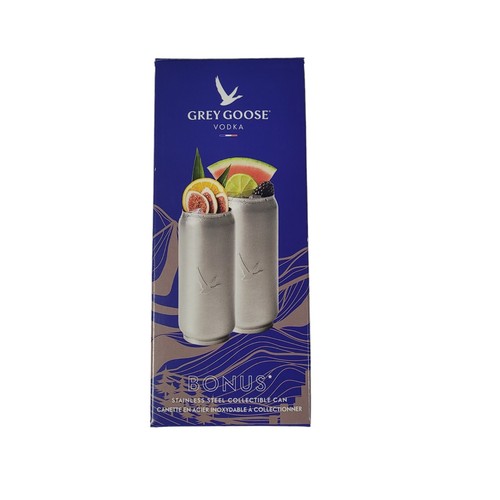 Stainless Steel Grey Goose Vodka Collectible Cap Tumbler Drink C - photo 2