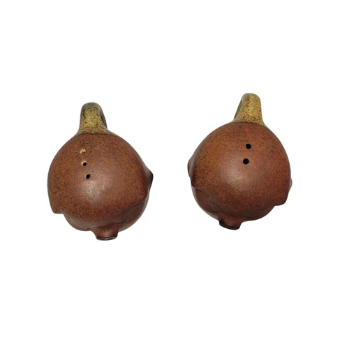 UCTCI Japan Happy Pig Salt & Pepper Shakers Stoneware - photo 2