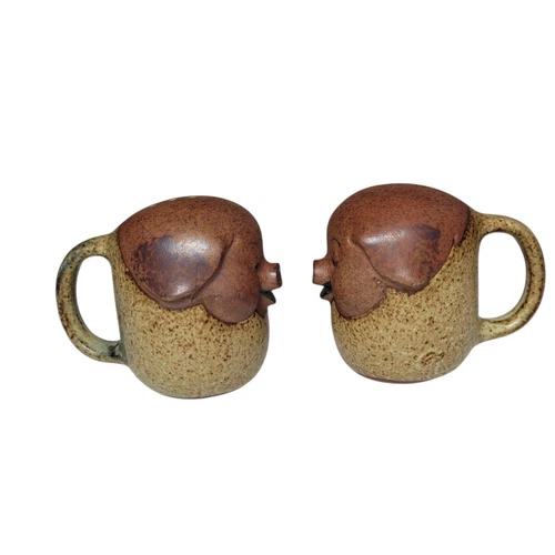 UCTCI Japan Happy Pig Salt & Pepper Shakers Stoneware - photo 3