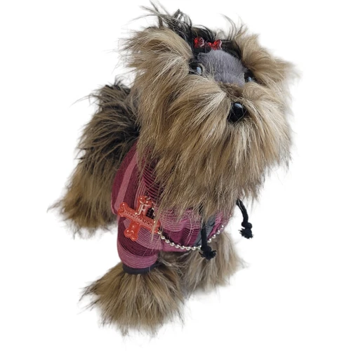 FUZZY NATION Plush Yorkie Dog Stuffed Animal