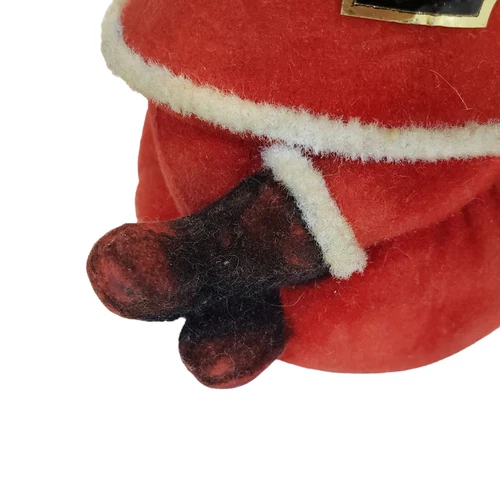 Vintage Flocked Santa Claus Christmas Bank REED - photo 2