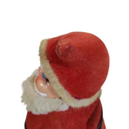 Vintage Flocked Santa Claus Christmas Bank REED - photo 4