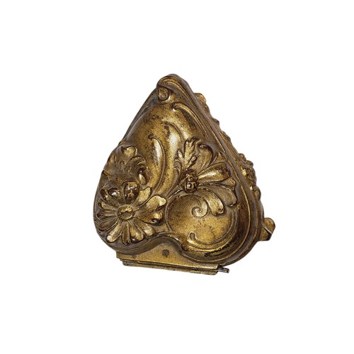 Antique Nouveau 24Kt Gold Plated Jewelry Trinket Casket Box - photo 3