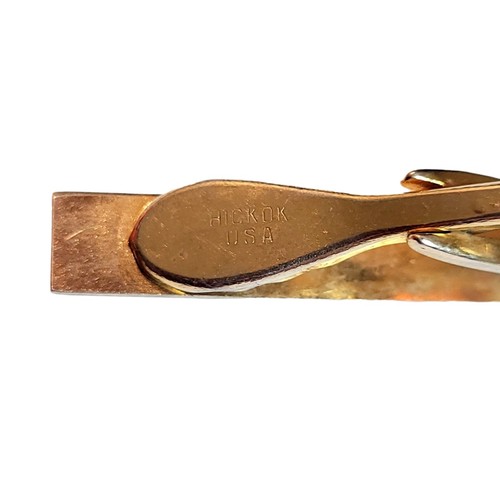Vintage Tie Clip Cufflinks Set Groom Gift Hickok USA Jewelry For - photo 4