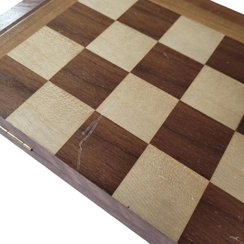 Tapered Wood Chess Cabinet With Chessmen - photo 4