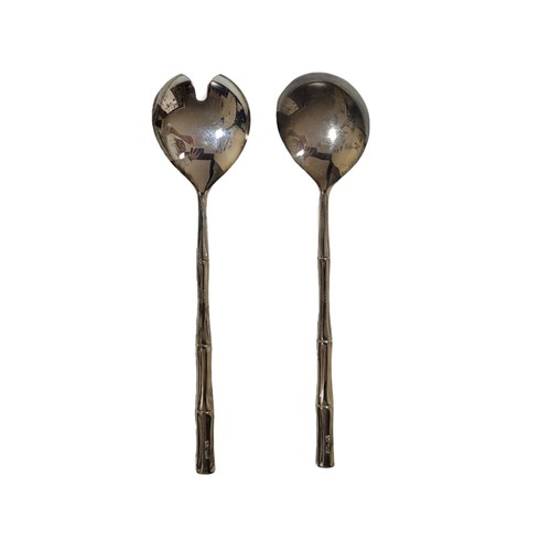 Vintage Birks EP Zinc Silver Plated Salad Fork & Spoon Set
