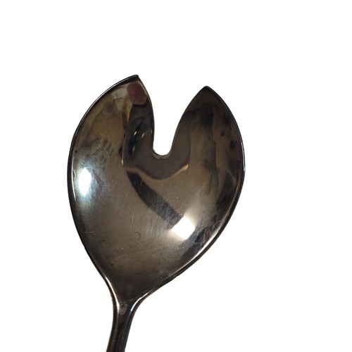Vintage Birks EP Zinc Silver Plated Salad Fork & Spoon Set - photo 2