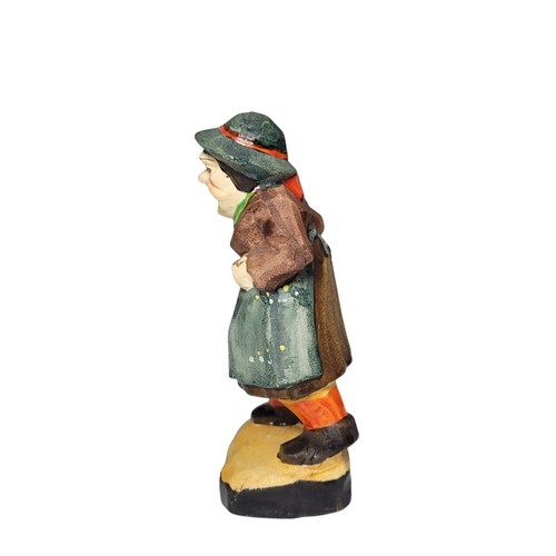 Vintage Ceramic Old Lady w/ Umbrella Occupied Japan - photo 2