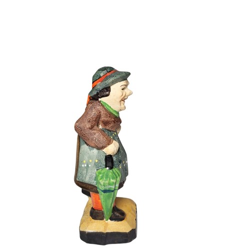 Vintage Ceramic Old Lady w/ Umbrella Occupied Japan - photo 3