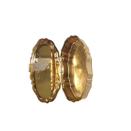 Vintage Victorian Renaissance Style Oval Pill Trinket Ring Box J - photo 3