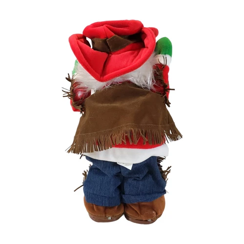 Vintage Singing Dancing Cowboy Santa - Hands Up, Working! - photo 2