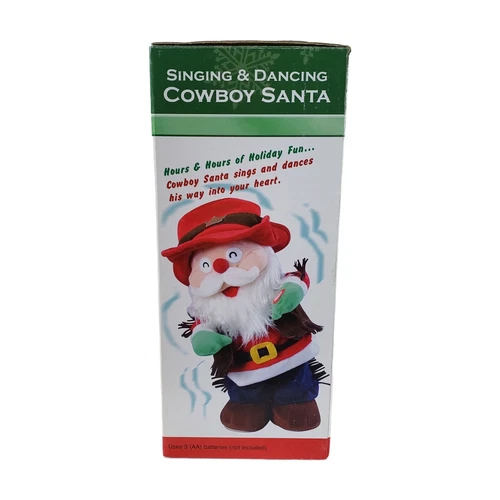 Vintage Singing Dancing Cowboy Santa - Hands Up, Working! - photo 5