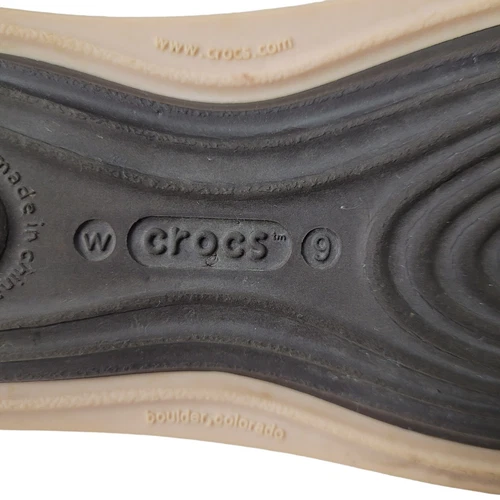 Crocs Skylar Flat Slip On Slingback Flats Size 9 Brown Pink Mali - photo 4