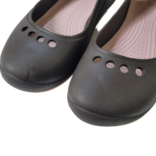 Crocs Skylar Flat Slip On Slingback Flats Size 9 Brown Pink Mali - photo 5